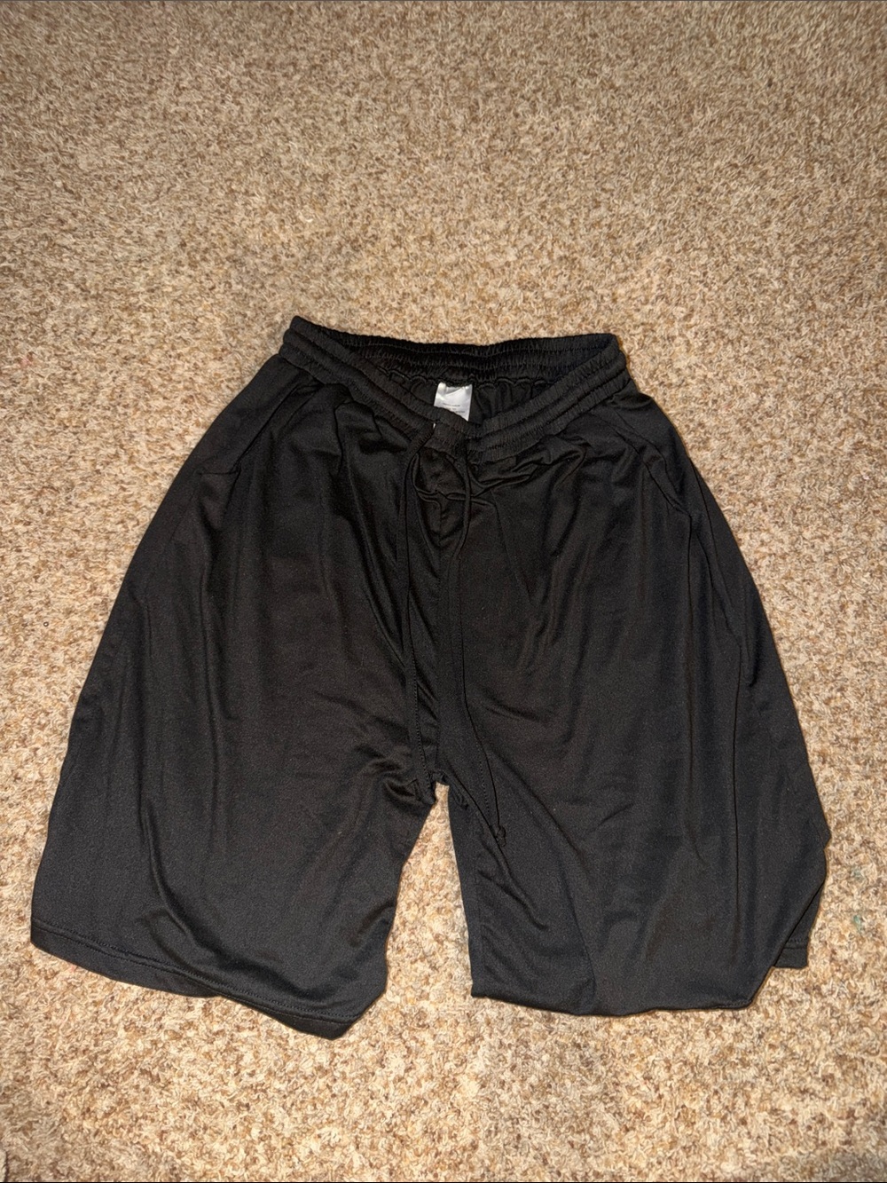 Black Athletic Drawstring Shorts